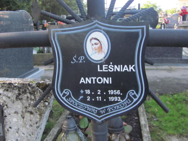 Antoni Leśniak 1956 Chocznia - Grobonet - Wyszukiwarka osób pochowanych