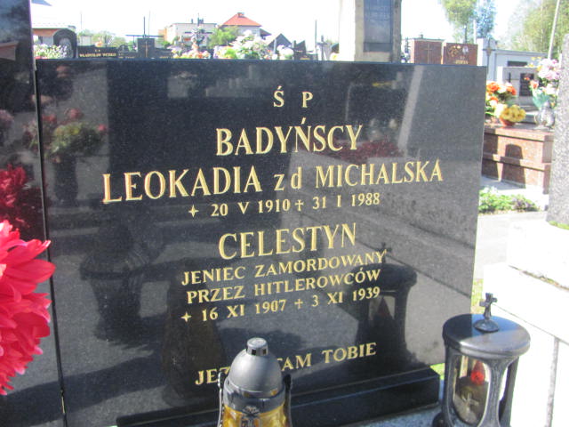 Celestyn Badyński 1907 Chocznia - Grobonet - Wyszukiwarka osób pochowanych