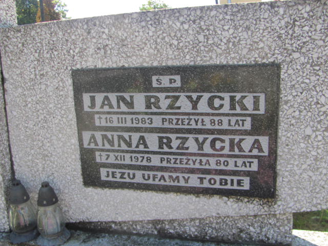 Jan Rzycki 1894 Chocznia - Grobonet - Wyszukiwarka osób pochowanych