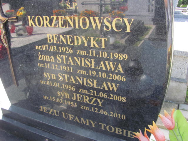 Jerzy Korzeniowski 1953 Chocznia - Grobonet - Wyszukiwarka osób pochowanych