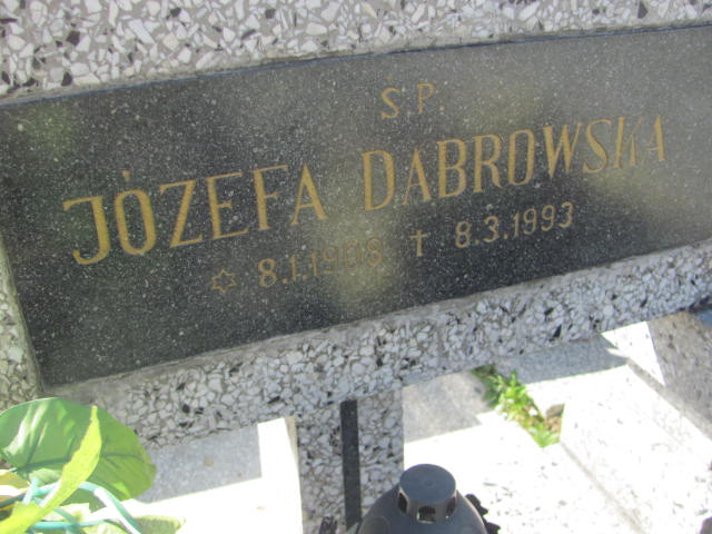 Józefa Dąbrowska 1908 Chocznia - Grobonet - Wyszukiwarka osób pochowanych