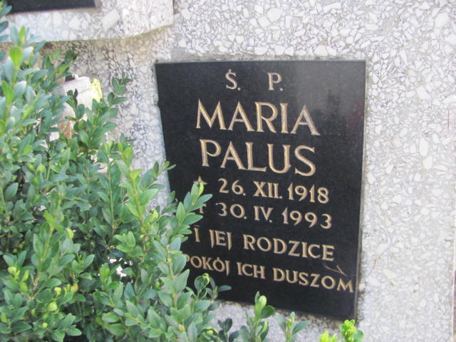 Maria Palus 1918 Chocznia - Grobonet - Wyszukiwarka osób pochowanych