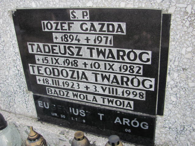 Eugeniusz Twaróg 1949 Chocznia - Grobonet - Wyszukiwarka osób pochowanych